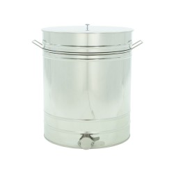 Maturator inox, 200l, cu canea din inox, cu manere, Lyson