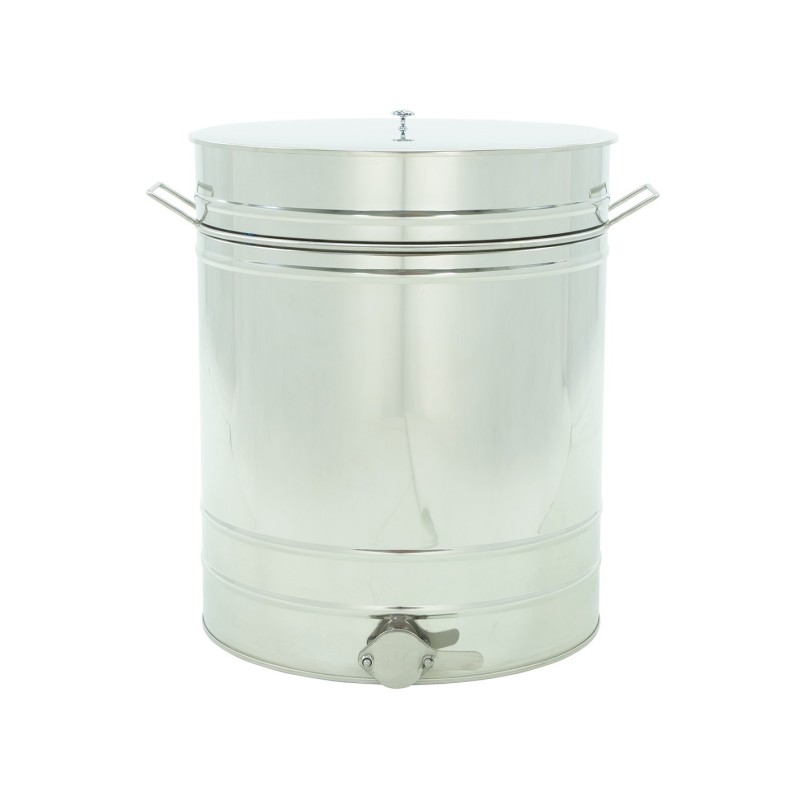 Maturator inox, 200l, cu canea din inox, cu manere, Lyson