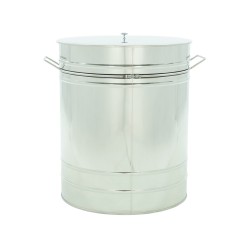Maturator inox, 200l, cu canea din inox, cu manere, Lyson