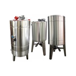 Bazin pentru miere 500 l (675 kg miere) cu capac si omogenizator - Lyson