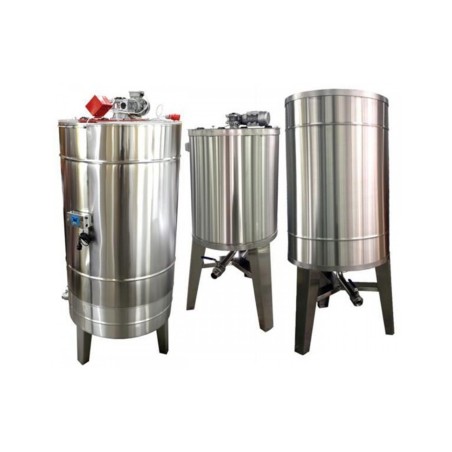 Bazin pentru miere 500 l (675 kg miere) cu capac si omogenizator - Lyson