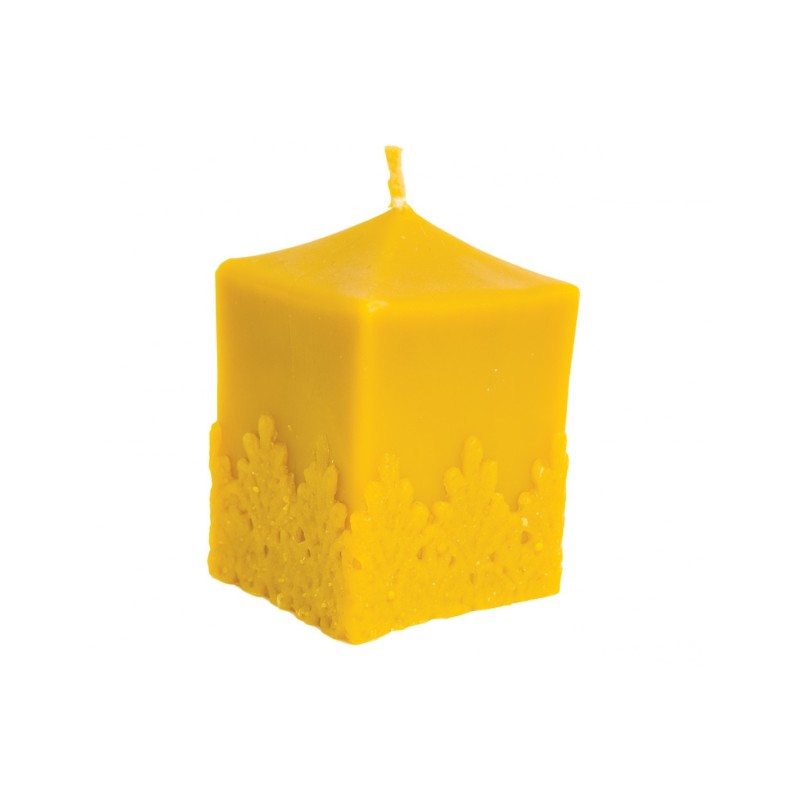 Forma de lumanare cub cu fulgi, din silicon - Lyson Forma de lumanare cub cu fulgi, din silicon - Lyson