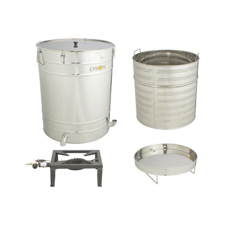 Topitor de ceara cu arzator si cos 200L Ř600mm