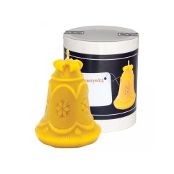 Forma de lumanare din silicon clopotel cu fulg - Lyson