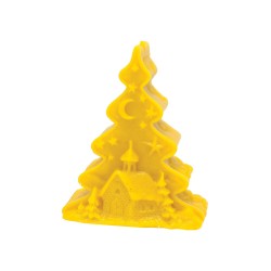 Forma de silicon Pom de craciun cu biserica - Lyson