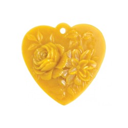 Matrita de silicon Inima cu floare de trandafir