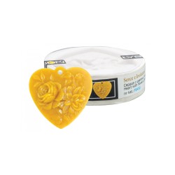 Matrita de silicon Inima cu floare de trandafir