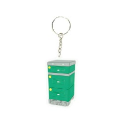 Breloc din silicon, model stup verde