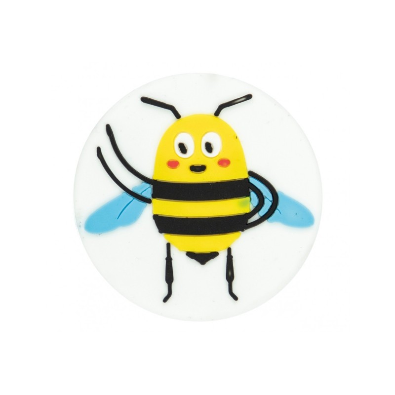 Magnet decorativ, din silicon, model cu albinuta, alb Magnet decorativ, din silicon, model cu albinuta, alb