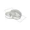 Strecurator din inox, dublu, bombat, pentru miere