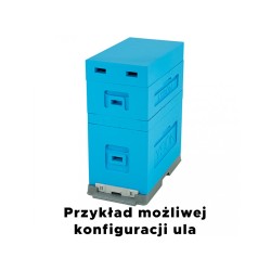 Stup de depozitare/transport, 6 rame, albastru