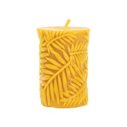 Forma de lumanare cilindru cu frunze, din silicon, Lyson