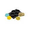 Matrita din silicon, pentru 4 sapunuri hexagonale