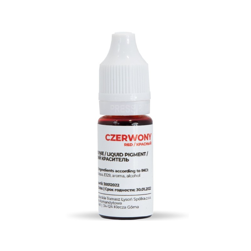 Colorant pentru sapun rosu 10 ml (16 g brut) Colorant pentru sapun rosu 10 ml (16 g brut)