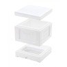 Stup Mini Plus din polistiren cu dublu functie a fundului
