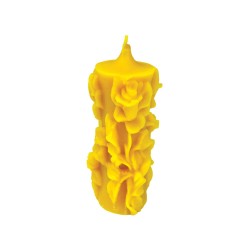 forma de lumanare trandafir, din silicon - Lyson