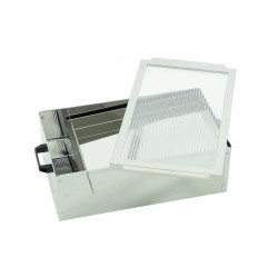 Topitor solar pentru ceara, din inox