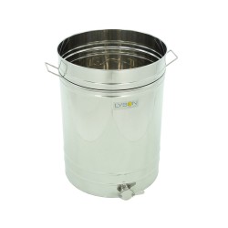 Maturator inox, 300l, cu canea din inox, cu manere, Lyson
