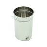 Maturator inox, 150l, cu canea din inox, cu manere, Lyson