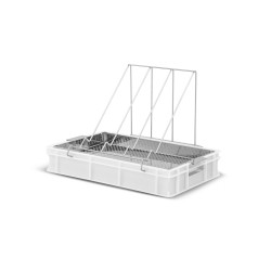 Tava de descapacit, inaltime 100mm, filtru inox