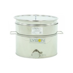 Maturator inox, 30l, cu canea din inox, cu manere si sita, Lyson