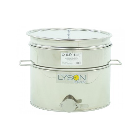 Maturator inox, 30l, cu canea din inox, cu manere si sita, Lyson
