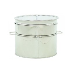 Maturator inox, 30l, cu canea din inox, cu manere si sita, Lyson