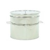 Maturator inox, 30l, cu canea din inox, cu manere si sita, Lyson