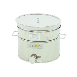 Maturator inox, 30l, cu canea din inox, cu manere si sita, Lyson