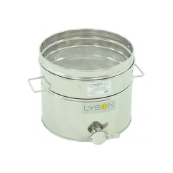Maturator inox, 30l, cu canea din inox, cu manere si sita, Lyson