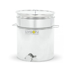 Maturator inox, 50l, cu canea din inox, cu manere si sita, Lyson