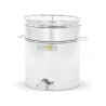 Maturator inox, 50l, cu canea din inox, cu manere si sita, Lyson