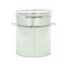 Maturator inox, 50l, cu canea din inox, cu manere si sita, Lyson