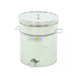Maturator inox, 50l, cu canea din inox, cu manere si sita, Lyson