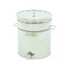 Maturator inox, 50l, cu canea din inox, cu manere si sita, Lyson