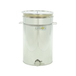 Maturator inox, 70l, cu canea din inox, cu manere si sita, Lyson