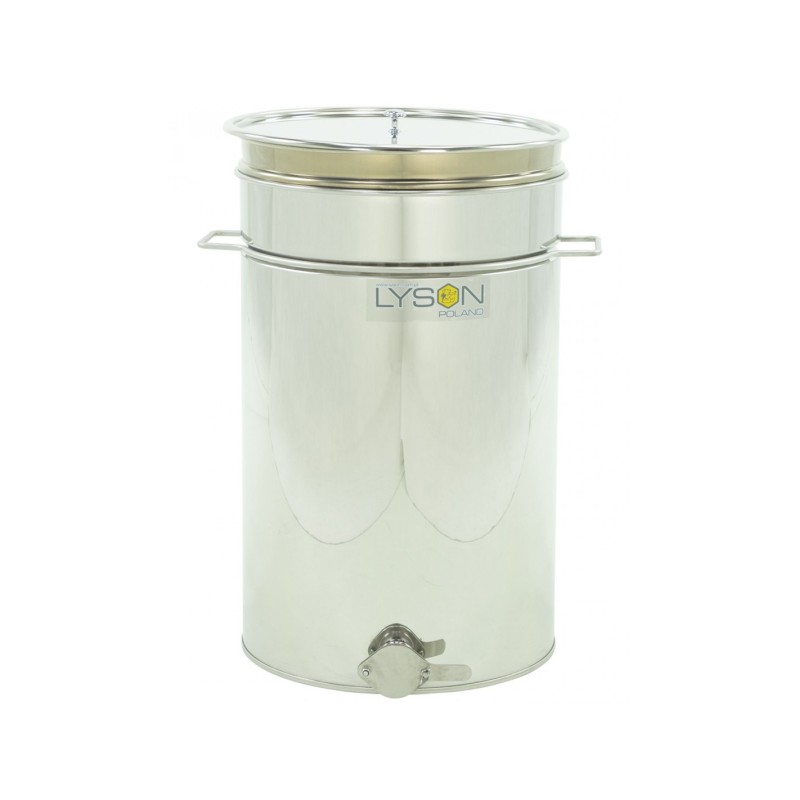 Maturator inox, 70l, cu canea din inox, cu manere si sita, Lyson Maturator inox, 70l, cu canea din inox, cu manere si sita, Lyson