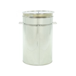 Maturator inox, 70l, cu canea din inox, cu manere si sita, Lyson