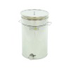 Maturator inox, 70l, cu canea din inox, cu manere si sita, Lyson
