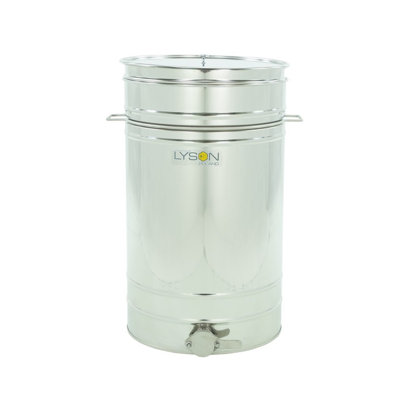 Maturator inox, 150l, cu canea din inox, cu manere si sita, Lyson
