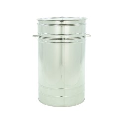 Maturator inox, 150l, cu canea din inox, cu manere si sita, Lyson