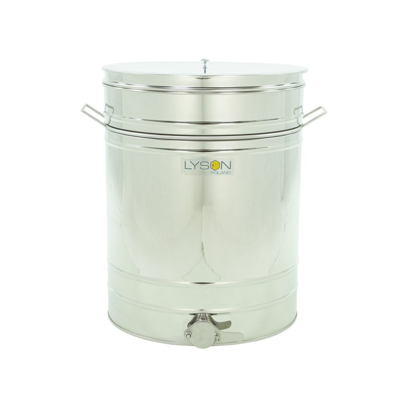 Maturator inox, 200l, cu canea din inox, cu manere si sita, Lyson Maturator inox, 200l, cu canea din inox, cu manere si sita, Lyson