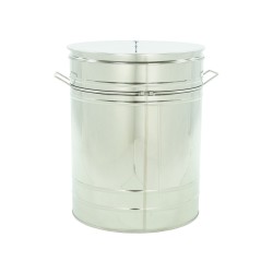 Maturator inox, 200l, cu canea din inox, cu manere si sita, Lyson