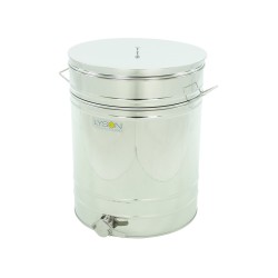 Maturator inox, 200l, cu canea din inox, cu manere si sita, Lyson