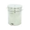 Maturator inox, 200l, cu canea din inox, cu manere si sita, Lyson